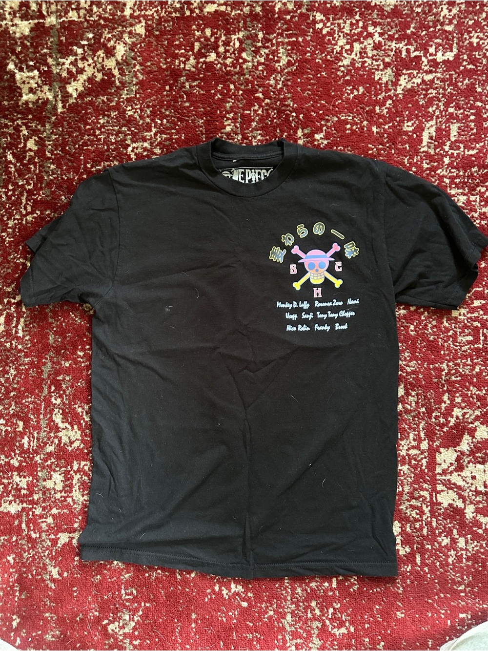 Black One-Piece Graphic T-Shirt